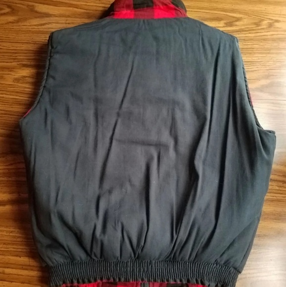 Vintage Kloko Reversible Winter Full Zip Vest Mens Medium - Picture 5 of 6